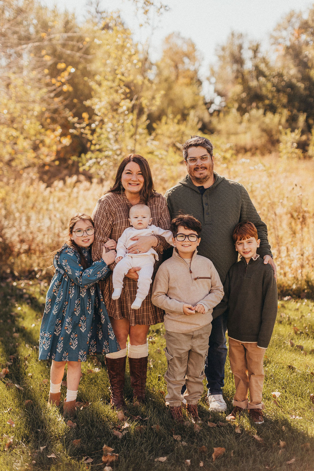 The Hodge family outdoors